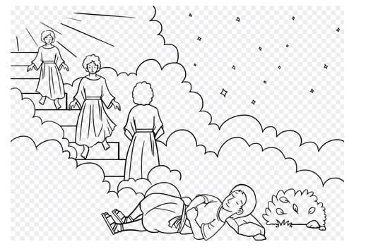 ANGELS DESCENDING AND ASCENDING ON THE SON OF MAN